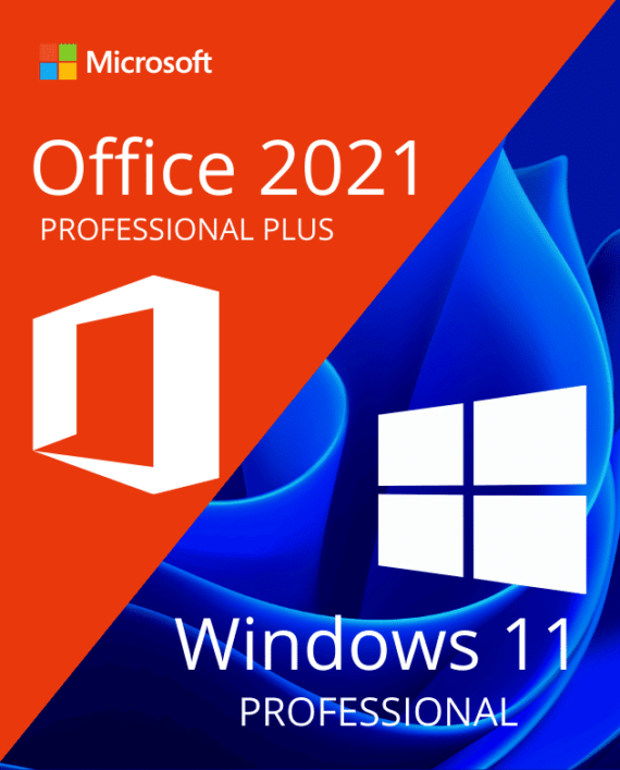 Windows11 Pro + Office 2021 Pro Plus 1 PC Activation Lifetime